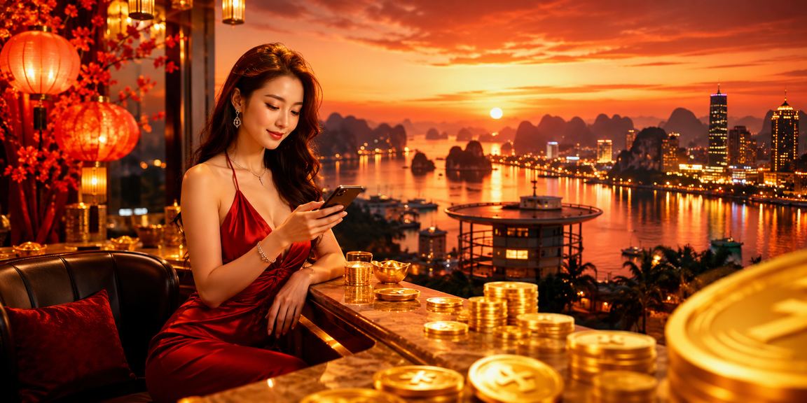 Người dùng chơi bài trong không khí lễ hội Tết tại Hạ Long Bay